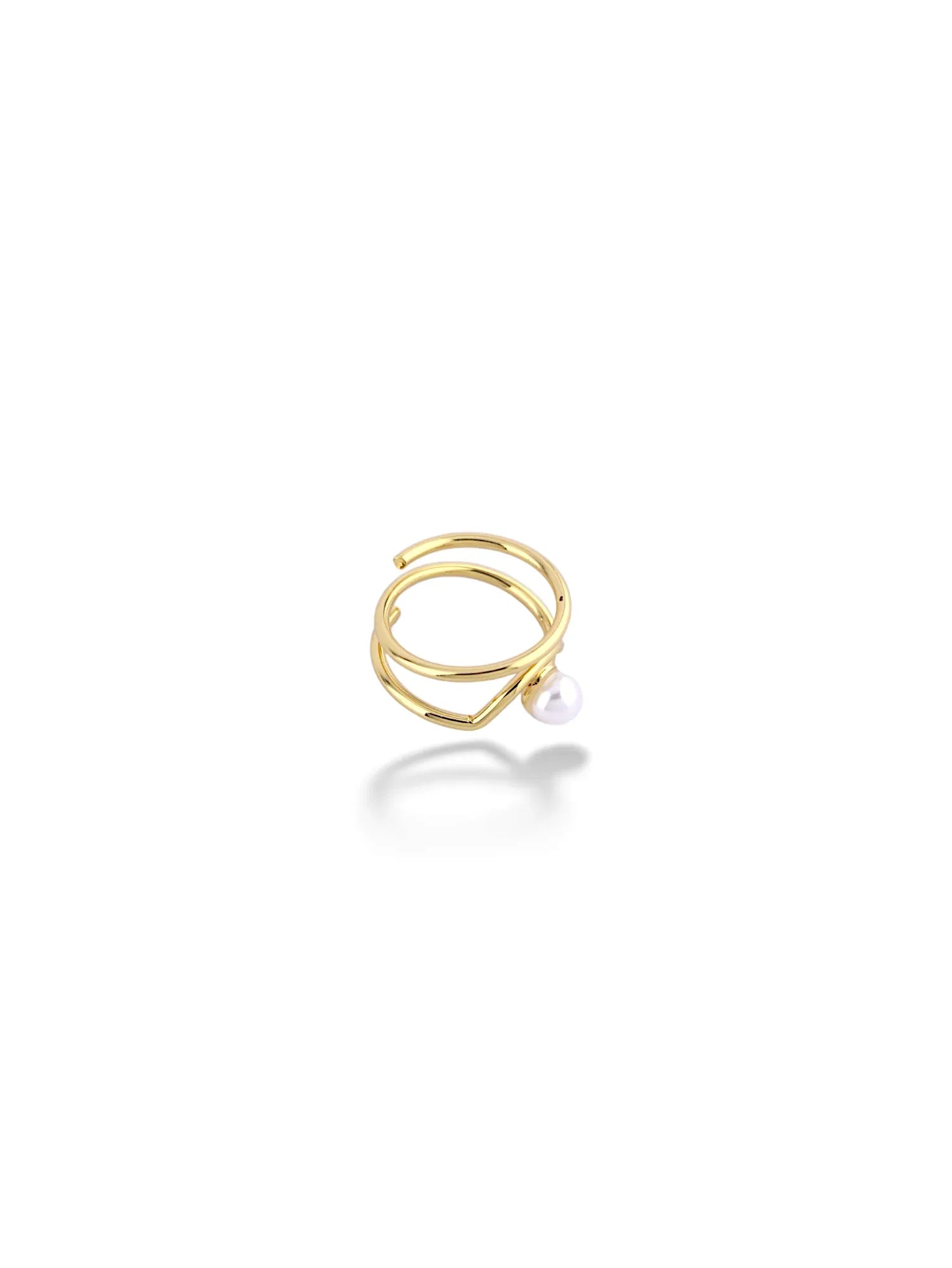 Pearl Twisted Band Ring - Doulaat