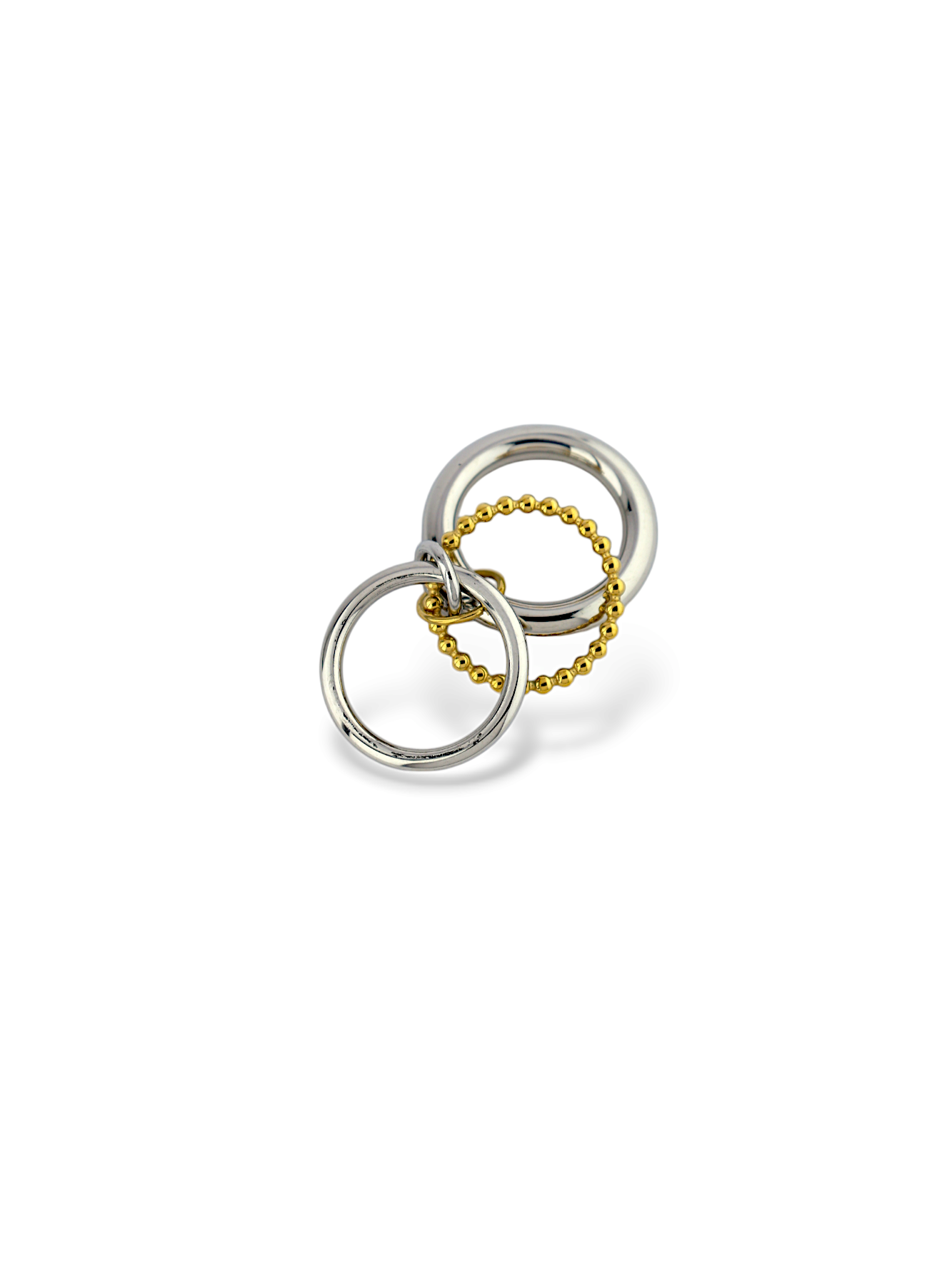 Interlocking Triple Band Ring