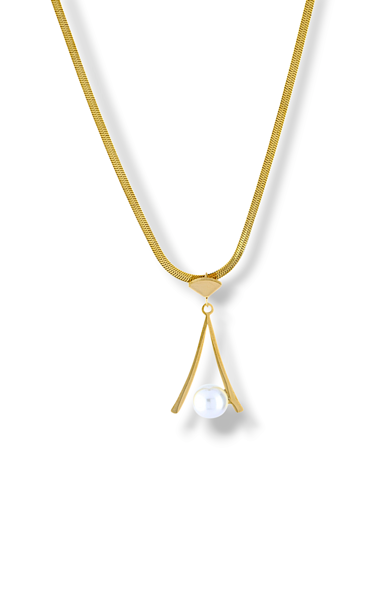 Geometric Pearl Jewelry Set