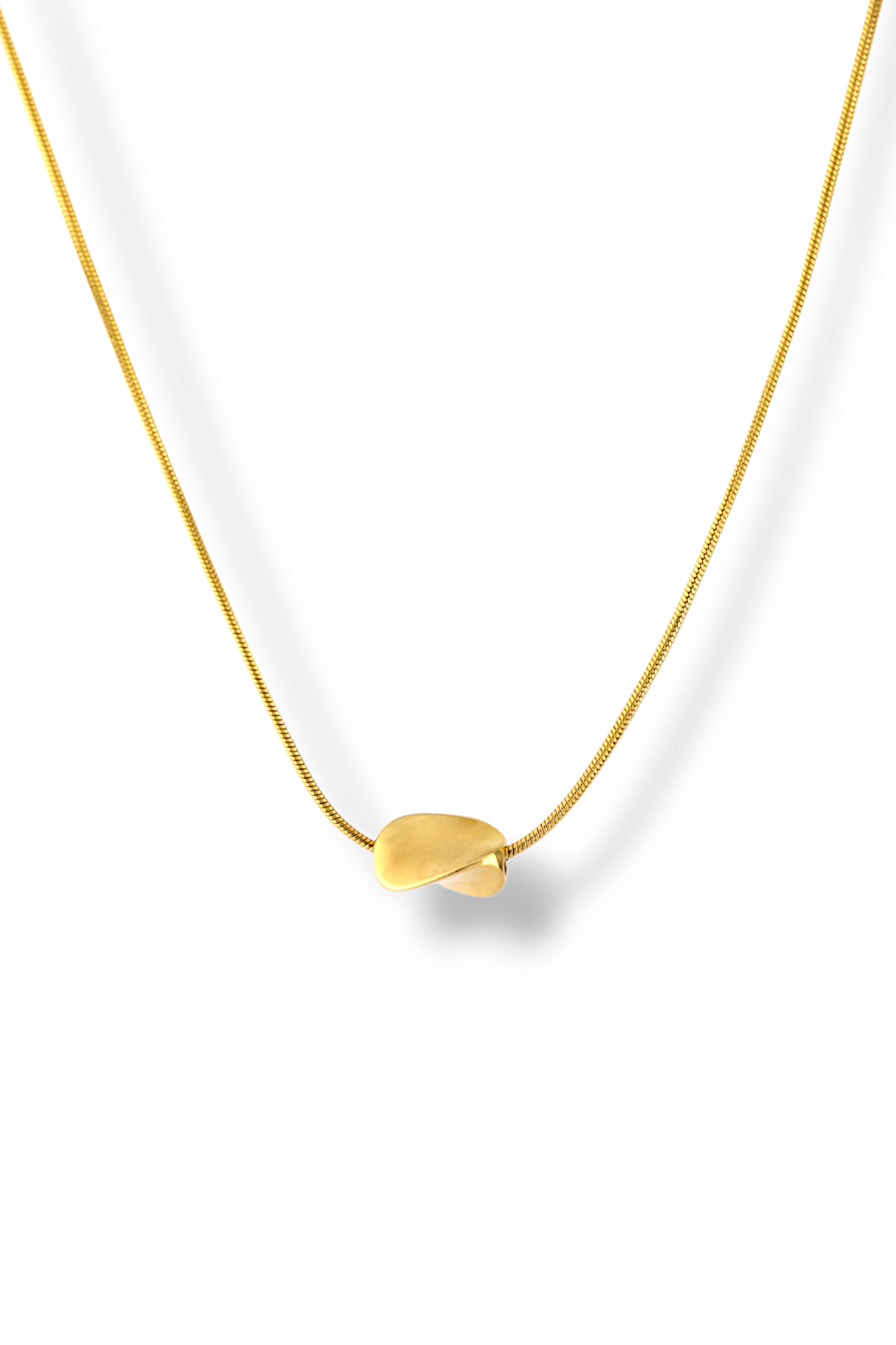 Minimal snake curve pendant