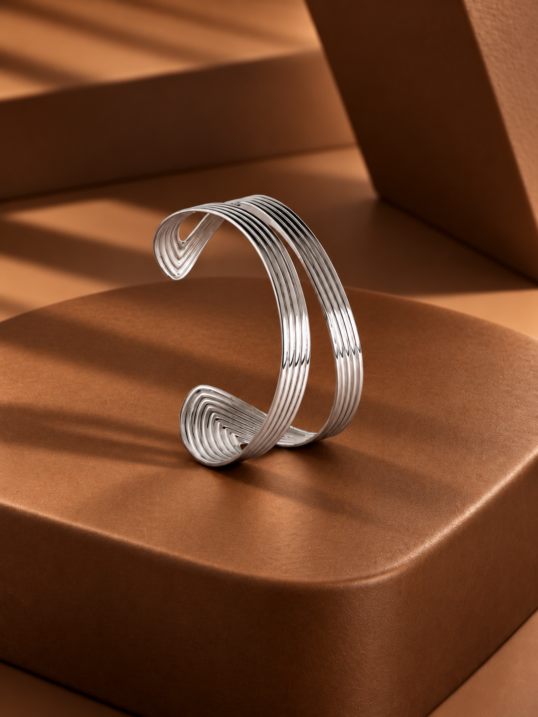 Twin Double Band Bangle