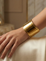 Elegant Quadruple Golden Cuff Bangle
