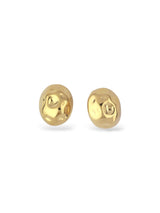 Sol Glow Studs with Smooth Rounded Gold Finish - Doulaat