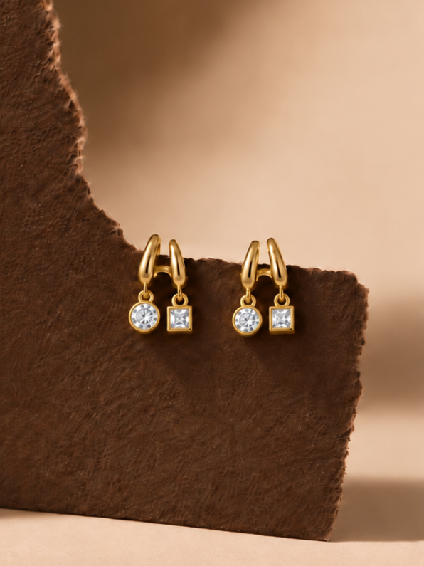 Duo Charm Hoops