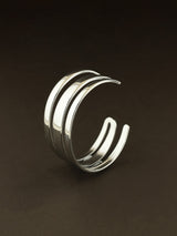 Triple Line Open Bangle