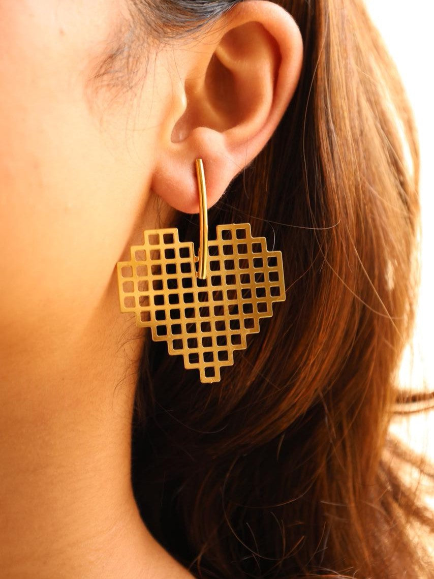 Pixel Heart Hoops