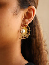 Pearl Fan Earring