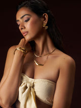 Layered Elongated Pendant Necklace