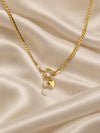 Signature Initial Herringbone Necklace