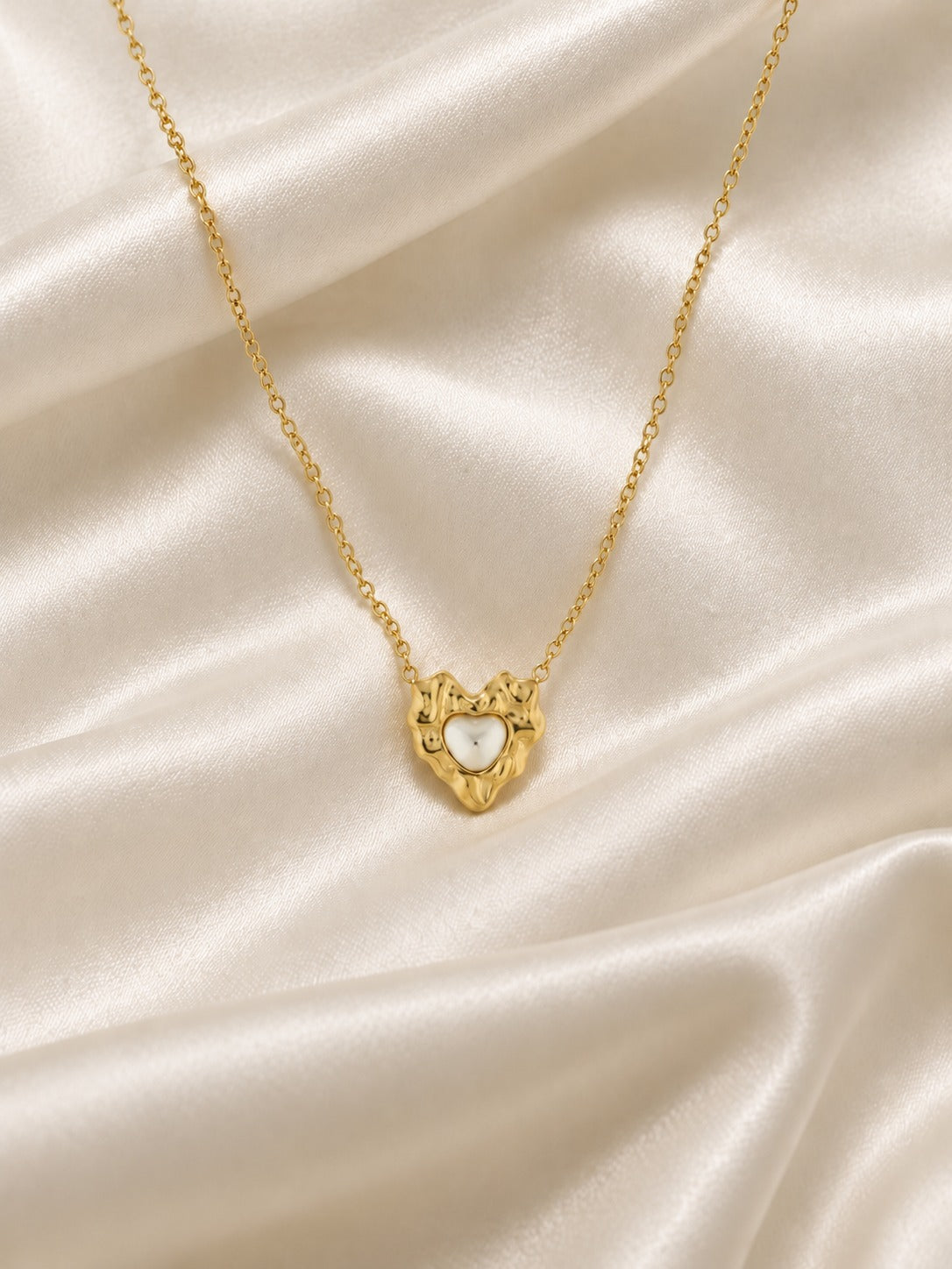 Molten Heart Pendant Necklace