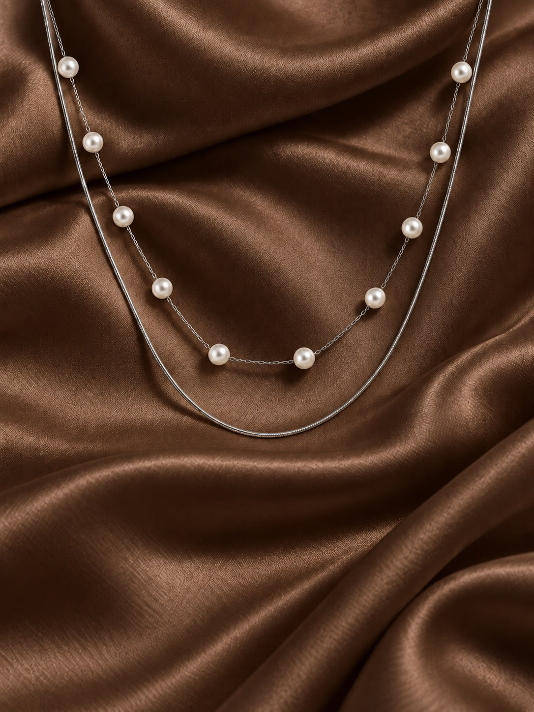 Starlight Pearl Layered Necklace