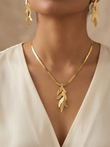 Leaf Cluster Jewelry Set