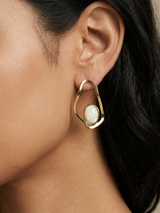 Modern Gold Liquid Loop Hoop Earrings