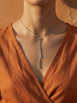 Lariat Bar Pendant Necklace