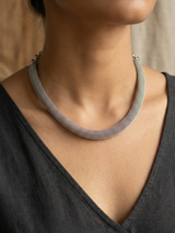 Herringbone Chain Necklace in Silver