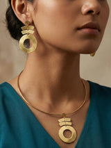 Geometric Circle Bar Jewelry Set - Doulaat