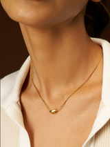 Minimal snake curve pendant