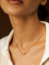 Minimal snake curve pendant