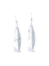 Aloy Petal Silver Drop Earrings with Soft Flow Design
