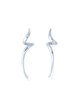 Velour Circles Stylish Gold Twist Hoop Earrings