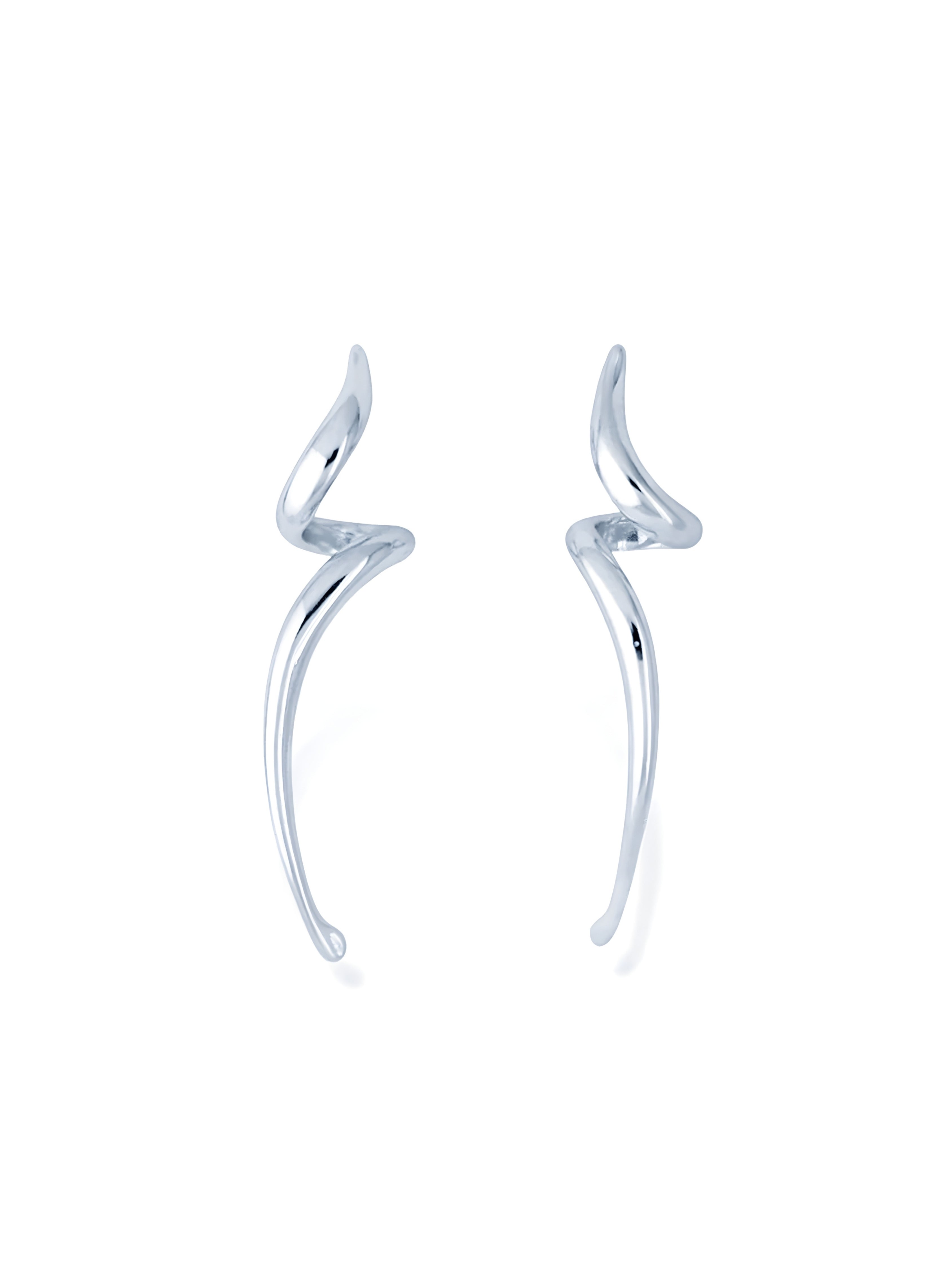 Velour Circles Stylish Gold Twist Hoop Earrings