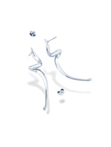 Velour Circles Stylish Gold Twist Hoop Earrings