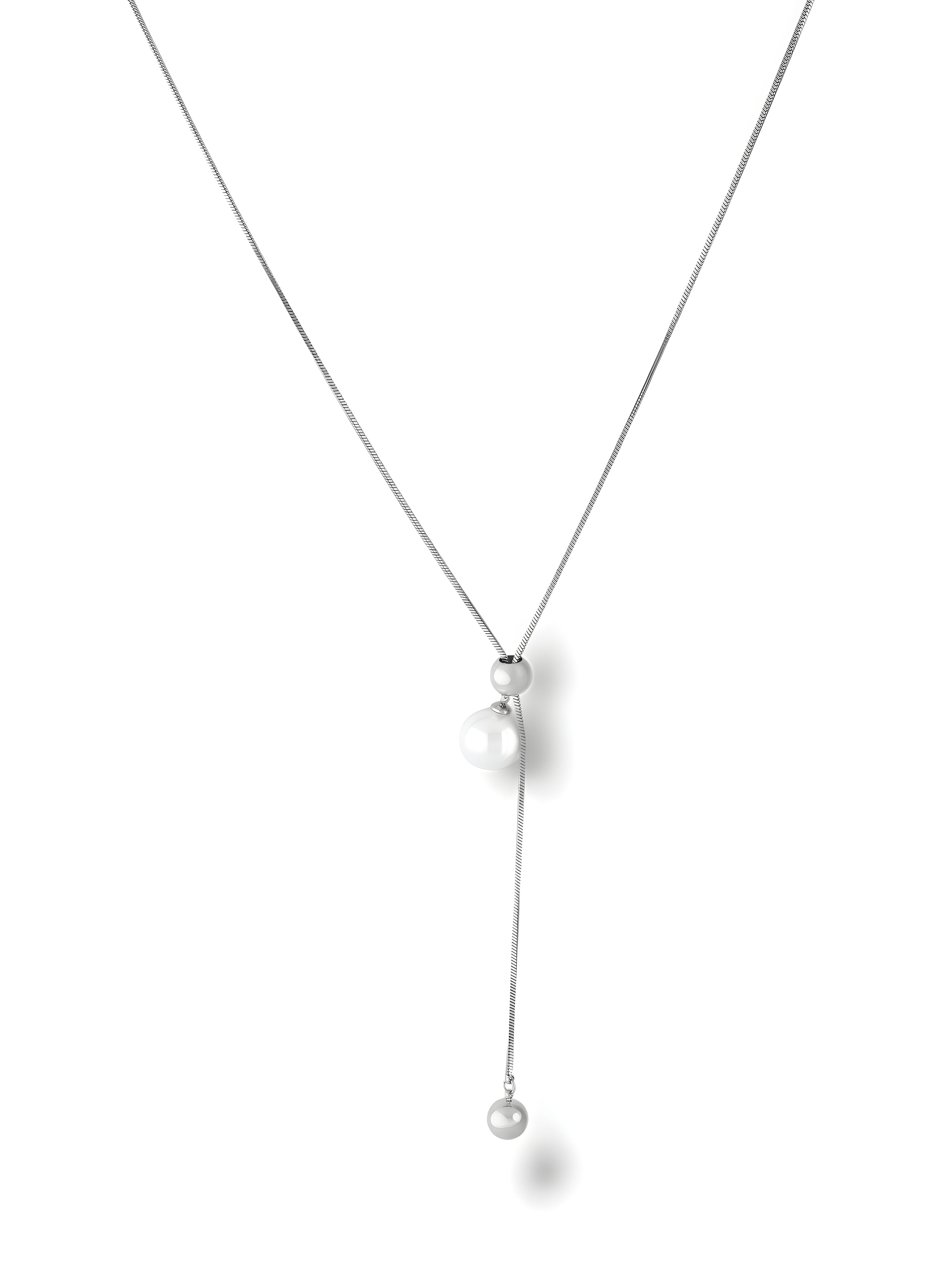 Pearl Drop Lariat Pendant