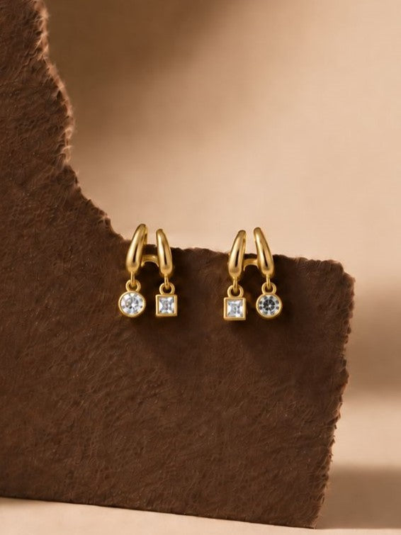 Duo Charm Hoops