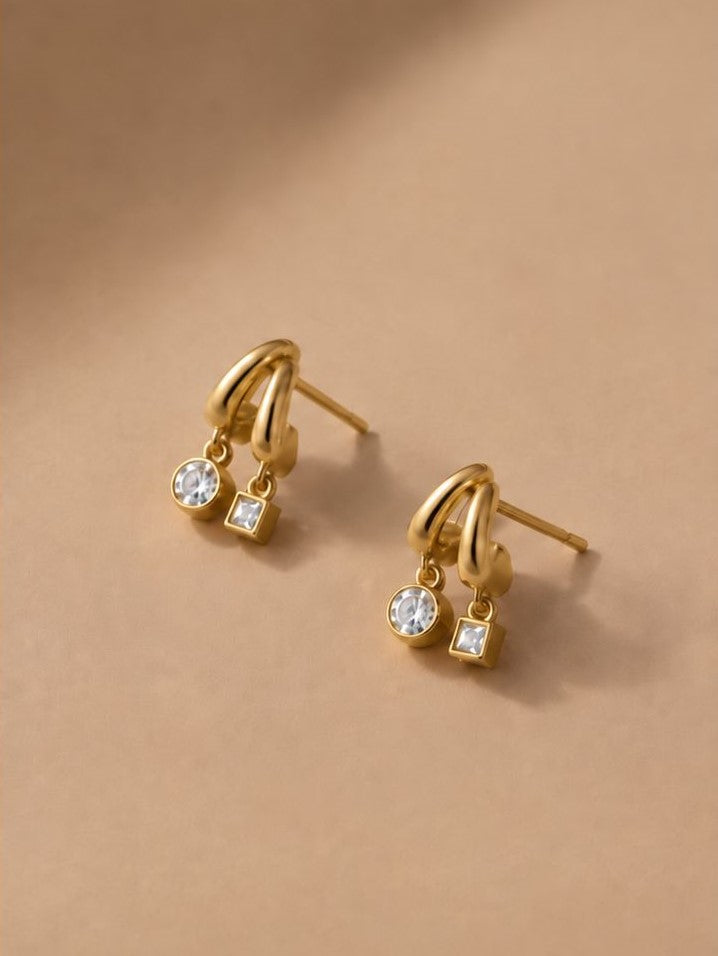 Duo Charm Hoops