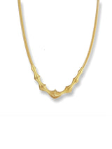 Undulating Ribbed Choker Necklace