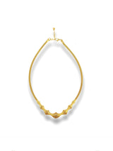 Undulating Ribbed Choker Necklace
