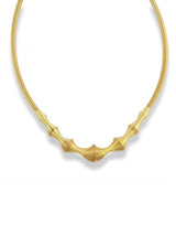 Undulating Ribbed Choker Necklace