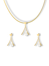 Geometric Pearl Jewelry Set