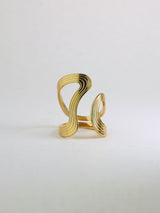 Twin Curve Open Ring