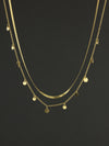 Solar Cascade Layered Necklace