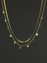 Solar Cascade Layered Necklace