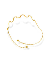 Wavy Textured Open Collar Necklace