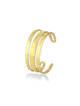 Triple Line Open Bangle