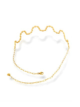 Wavy Textured Open Collar Necklace