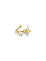 Star Open Ring with Simple Adjustable Fit