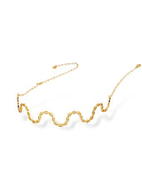 Wavy Textured Open Collar Necklace