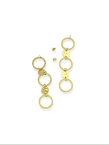 Circle Cascade Drop Earrings