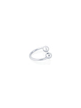 Twin Sphere Open Ring