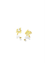 Mini Leaf Pearl Studs