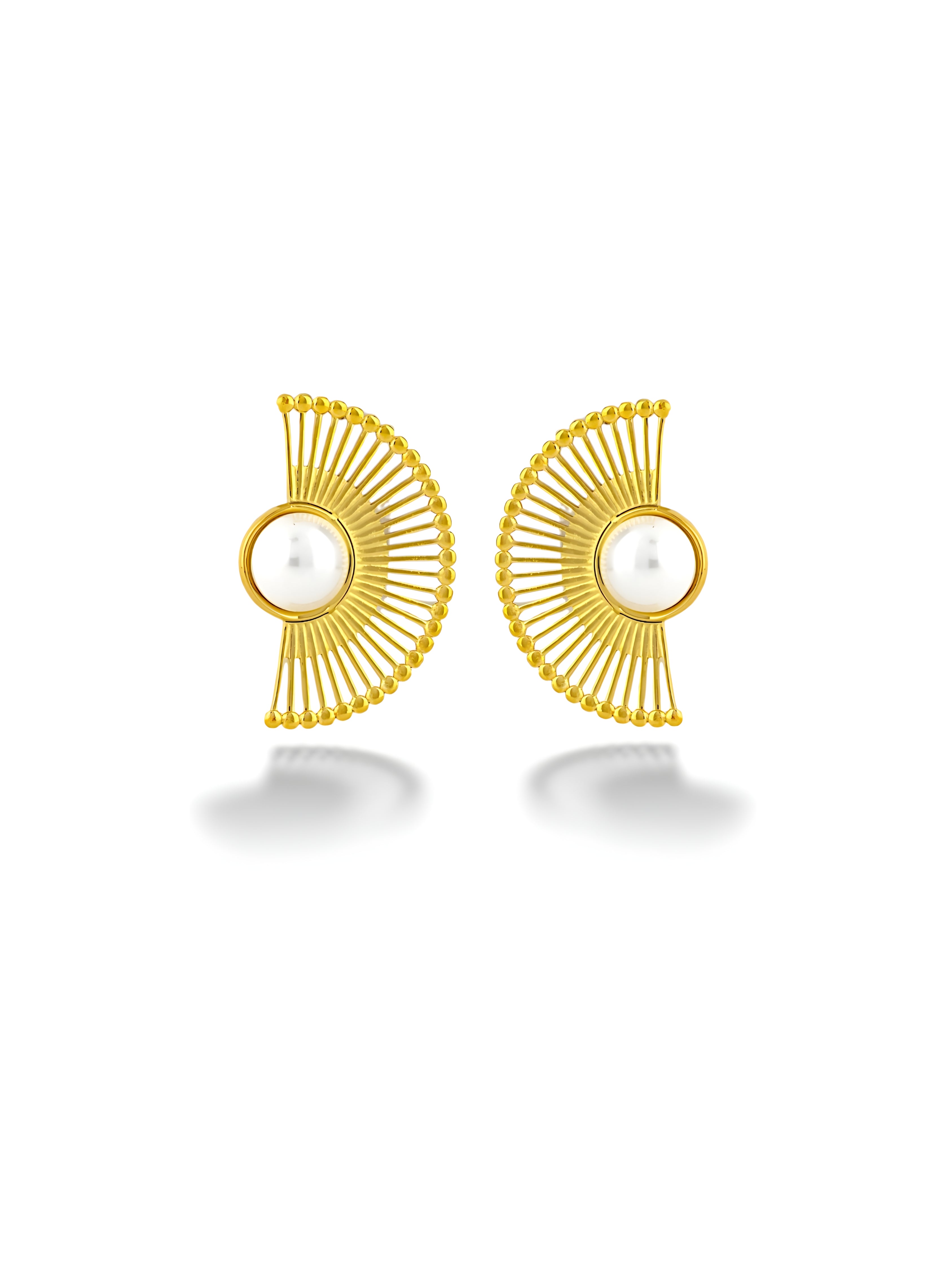 Pearl Fan Earring