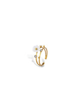 Pearl Ova Open Ring