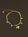 Heart Charm Anklet