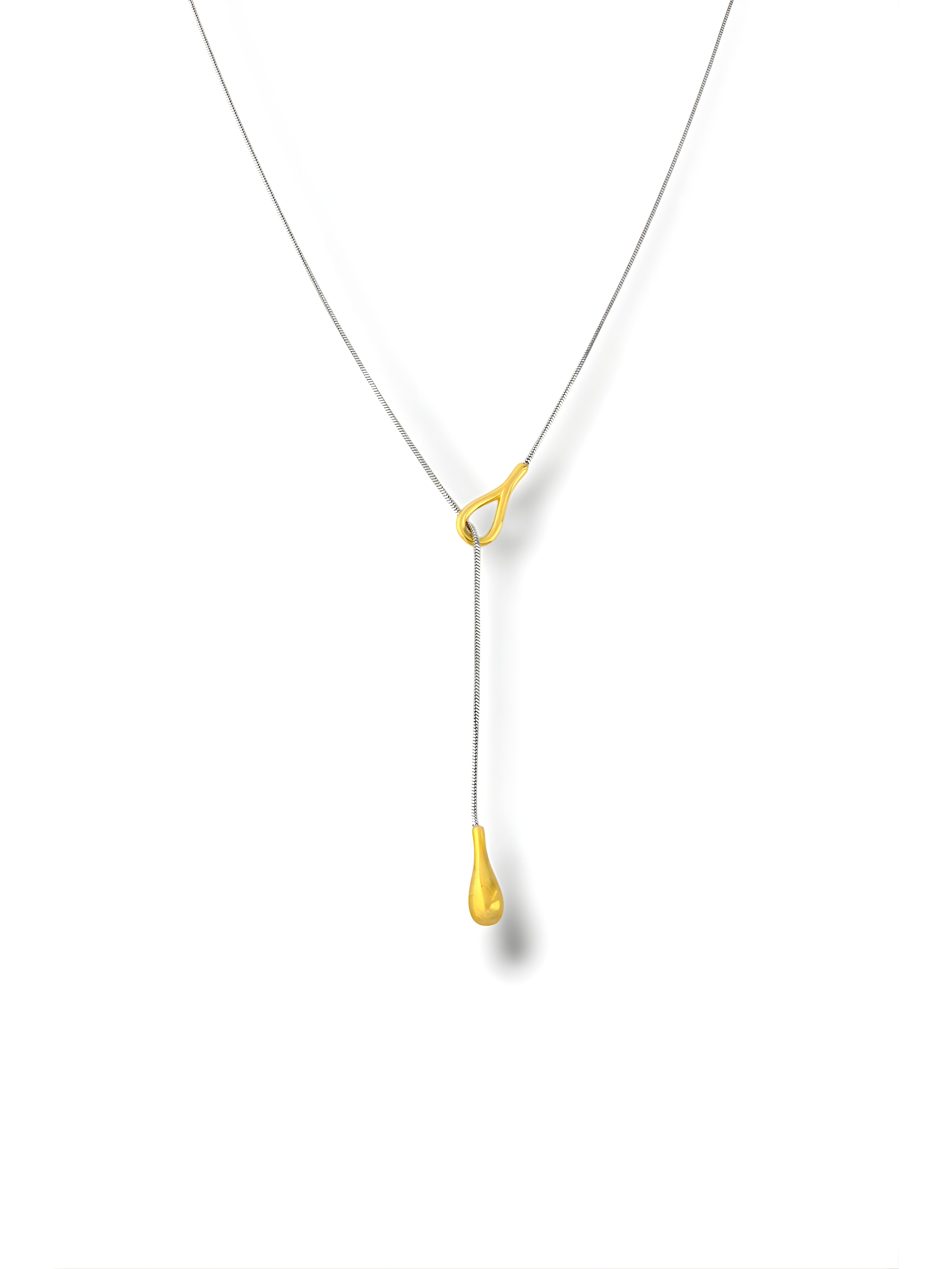 Droplet Lariat Necklace