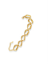 Elegant Gold Rustin Chain Bracelet with Soft Wavy Links