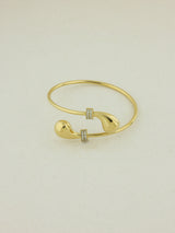 Knot Bangle with Sparkles